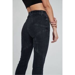 REVICE Denim Venus Flare Jean 26 Moonstruck Wash Black Star Butt High Waisted